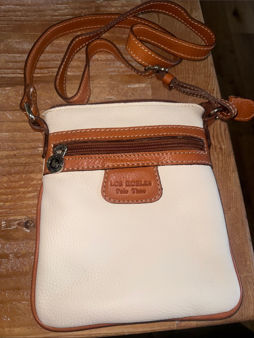 Los Robles Polo Time Small crossbody leather purse